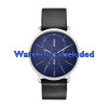 Horlogeband Skagen SKW6241 Leder Zwart 20mm