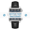 Horlogeband Tag Heuer CAW211P / FC6356 Leder Zwart 22mm