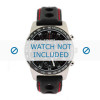 Horlogeband Tissot J378-478 PR-50 / T600020323 Leder Zwart 19mm