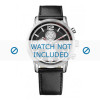 Horlogeband Tommy Hilfiger TH-211-1-14-1411 / TH1710335 Leder Zwart 22mm