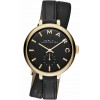 Horlogeband Marc by Marc Jacobs MBM8663 Leder Zwart 10mm