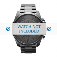 Horlogeband Diesel DZ4282 Staal Antracietgrijs 26mm
