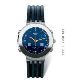 Horlogeband Rado 01.539.0376.3.215 / 01.539.0444.3.221 / R070874110 Leder Blauw 20mm