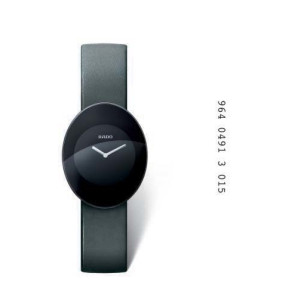 Horlogeband Rado 01.964.0491.3.015 / 96404913 / R070881910 Leder Grijs 15mm