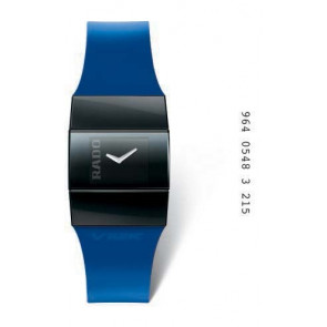 Horlogeband Rado 01.964.0548.3.215 Rubber Blauw