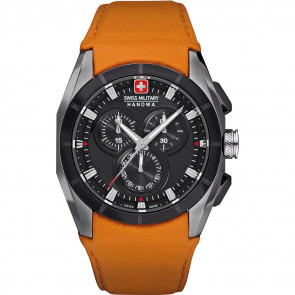 Horlogeband Swiss Military Hanowa 06-4191.33.007.79 Leder Oranje