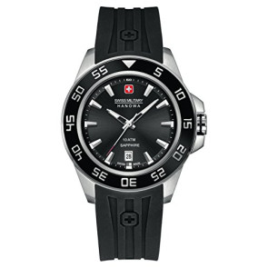 Horlogeband Swiss Military Hanowa 06-4221-04-007 Rubber Zwart