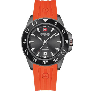 Horlogeband Swiss Military Hanowa 06-4221.30.007 Rubber Oranje