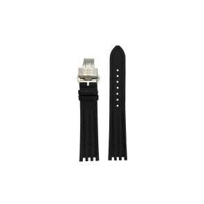 Horlogeband Rado R14374 / 15203433 / R14343175 / R070870910 Leder Zwart 18mm
