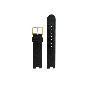 Horlogeband Rado 01.115.3828.4.015 / R070888210 Leder Zwart 18mm