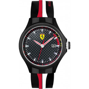 Ferrari horlogeband SF101.3 / 0830011 / SF689300010 Rubber Zwart 22mm