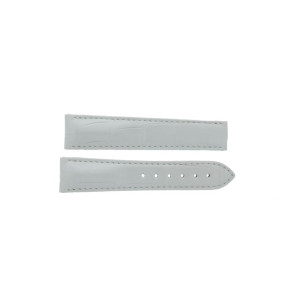 Horlogeband Omega 23113392155001 Krokodillenleer Wit 19mm