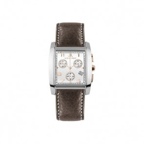 Horlogeband Jacques Lemans 1-1152 Leder Bruin 24mm
