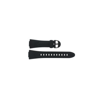 Casio horlogeband 10040373 Rubber Zwart 14mm
