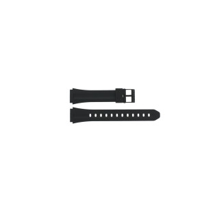 Casio horlogeband 10075268 Rubber Zwart 18mm
