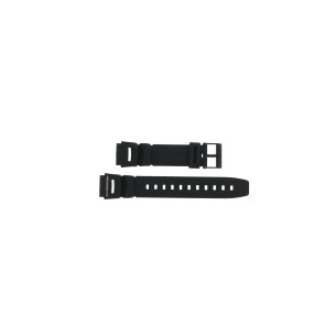 Casio horlogeband 10018051 Kunststof Zwart 18mm 
