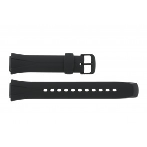 Casio horlogeband WVA-105H-1AV / WL-S21H-1AV / WL-S21 / 10125561 Kunststof / Plastic Zwart 16mm