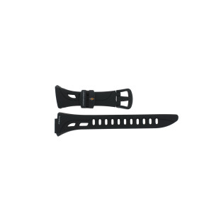 Horlogeband Casio RFT100 / 10227753 Rubber Zwart 16mm