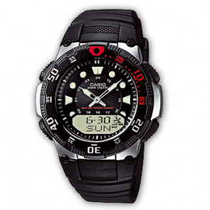 Casio horlogeband 10254396 Kunststof Zwart 23mm 