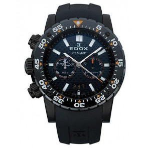 Horlogeband Edox 10301 / Loc-22 Rubber Zwart