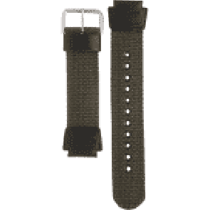 Casio horlogeband 10360774 Textiel Groen 18mm 