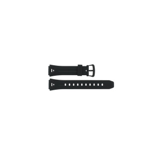Casio horlogeband 10360825 Rubber Zwart 16mm 