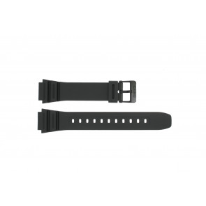Horlogeband Casio 10365960 Kunststof/Plastic Zwart 18mm