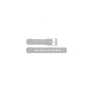 Casio horlogeband 10406536 Kunststof Wit 14mm 