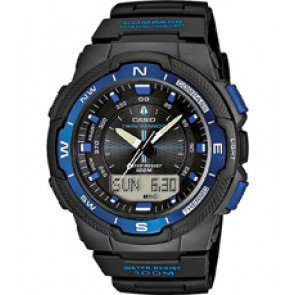 Casio horlogeband 10431876 Kunststof Zwart 17mm 