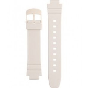 Casio horlogeband LRW-250H-7BV - LRW-250H-9A1V - LRW-250H-4AV -LRW-250H-9A2V / 10435836 Kunststof / Plastic Wit 12mm
