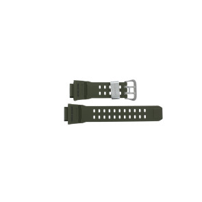 Horlogeband Casio GW-9400-3 (10455203 ) Staal/Silicoon Groen 19mm