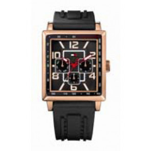 Horlogeband Tommy Hilfiger 679301156 / 1790702 / 1156 / TH-106-1-34-0900 Rubber Zwart 24mm