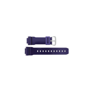 Casio horlogeband 10332044 Rubber Paars 16mm
