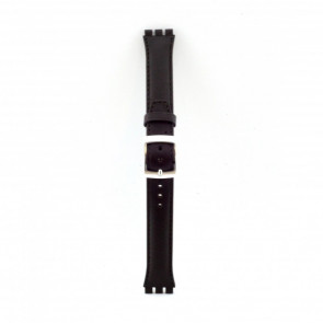 Horlogeband Universeel 51643.03.17 Leder Donkerbruin 17mm