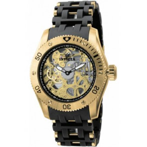 Horlogeband Invicta 1261.01 Kunststof/Plastic Zwart