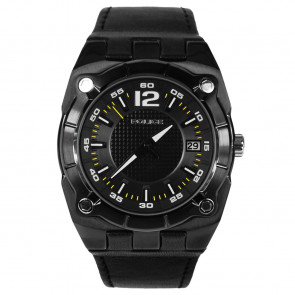 Horlogeband 12969JSB/02 Leder Zwart