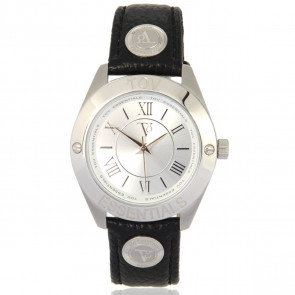 TOV Essentials horlogeband 1455 / TOV Leder Zwart 18mm + zwart stiksel