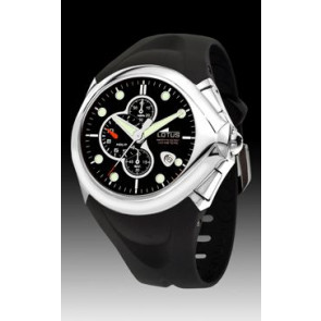 Horlogeband Lotus 15326/7 Kunststof/Plastic Zwart
