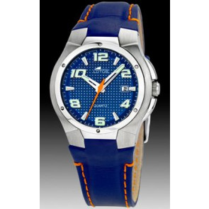 Horlogeband Lotus 15382-3 Leder Blauw