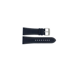 Horlogeband Lotus 15411-3 Leder Blauw 28mm