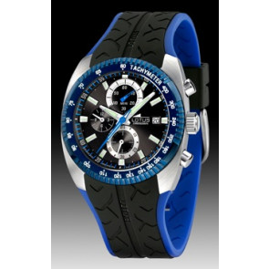 Lotus horlogeband 15423-1 Rubber Zwart