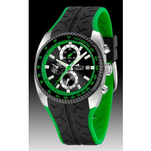 Lotus horlogeband 15423-6 Rubber Zwart
