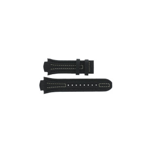Horlogeband Lotus 15507-1 / 15502 Leder Zwart 18mm