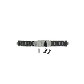 Horlogeband Lotus 15591 / 15591-2 / 15591-3 Keramiek Zwart 15mm