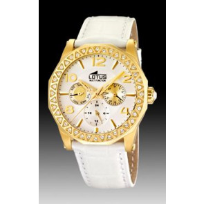 Horlogeband Lotus 15761/1 Leder Wit