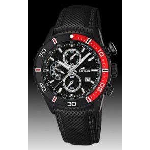 Horlogeband Lotus 15790-5 Kunststof/Plastic Zwart 24mm