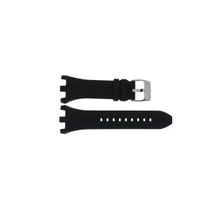Lotus L15801/1 horlogeband zwart silicoon