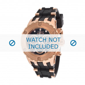 Invicta horlogeband Subaqua 16088 Silicoon Zwart 24mm