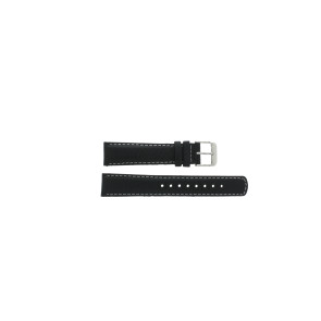 Horlogeband Tommy Hilfiger 679301089 / 1780882 / TH-87-3-14-0818 Leder Zwart 18mm