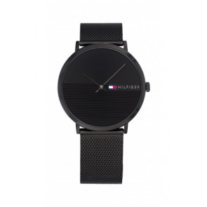 Horlogeband Tommy Hilfiger TH-317-1-34-2385 / 1791464 / TH679001453 Mesh/Milanees Zwart 20mm
